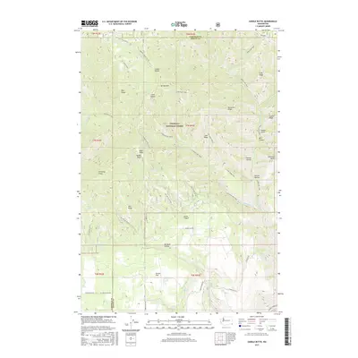 2017 Map of Saddle Butte, 2017 Print