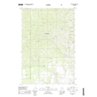 2020 Map of Saddle Butte, 2020 Print