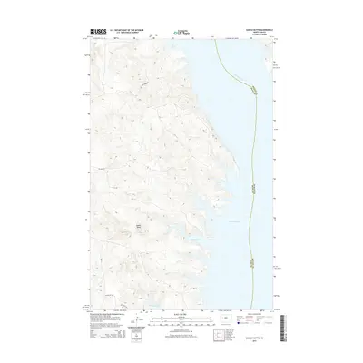 2014 Map of Saddle Butte, 2014 Print
