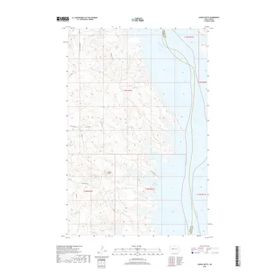 2018 Map of Saddle Butte, 2018 Print