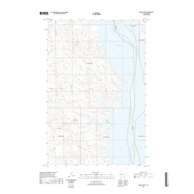 2020 Map of Saddle Butte, 2020 Print