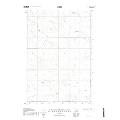2017 Map of Saddle Butte, 2017 Print