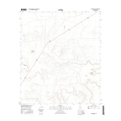 2016 Map of Saddle Butte, 2016 Print