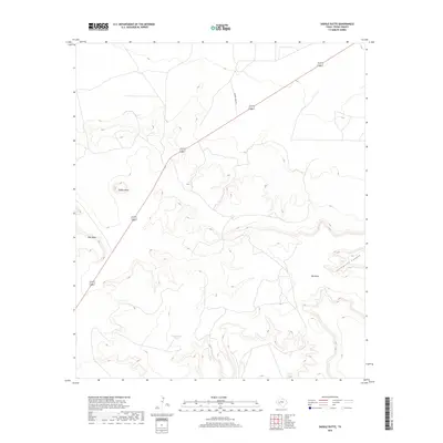 2019 Map of Saddle Butte, 2019 Print