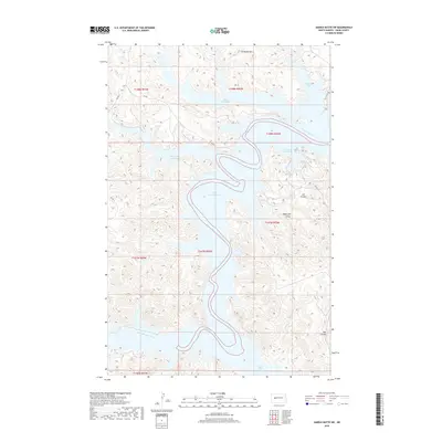 2018 Map of Saddle Butte SW, 2018 Print