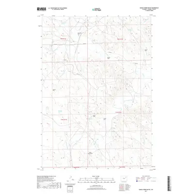 2017 Map of Saddle Horse Butte, 2017 Print
