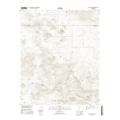 2016 Map of Saddle Mountain, 2016 Print