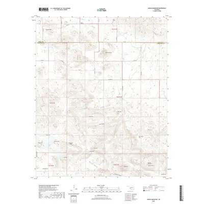 2018 Map of Saddle Mountain, 2018 Print
