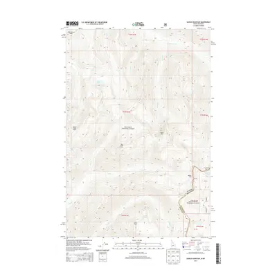2013 Map of Saddle Mountain, 2013 Print