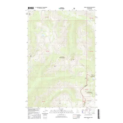 2017 Map of Saddle Mountain, 2017 Print