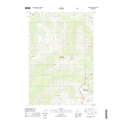 2020 Map of Saddle Mountain, 2020 Print