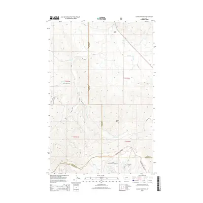 2014 Map of Saddle Mountain, 2014 Print