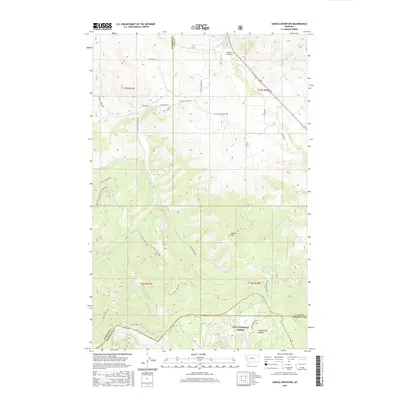 2017 Map of Saddle Mountain, 2017 Print