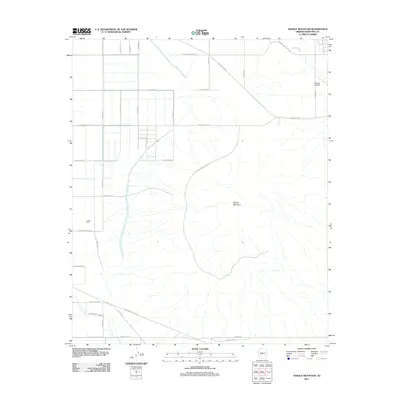 2011 Map of Saddle Mountain, 2011 Print