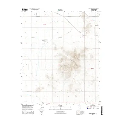 2014 Map of Saddle Mountain, 2014 Print