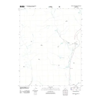 2011 Map of Saddle Mountain, 2011 Print