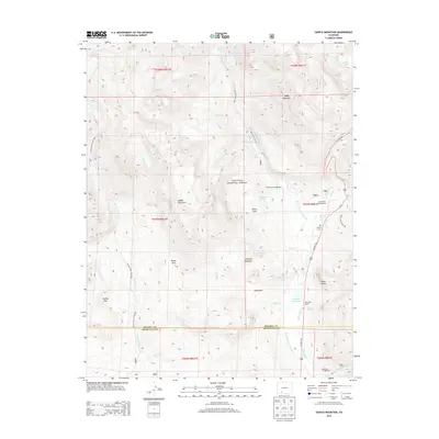 2013 Map of Saddle Mountain, 2013 Print