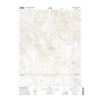 2016 Map of Saddle Mountain, 2016 Print