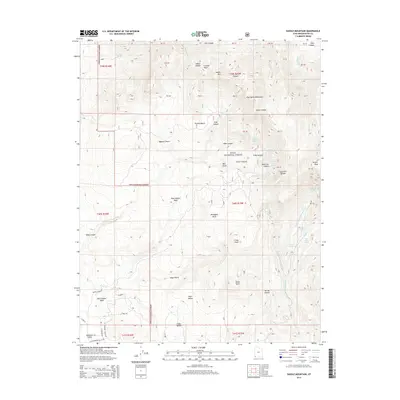 2014 Map of Saddle Mountain, 2014 Print