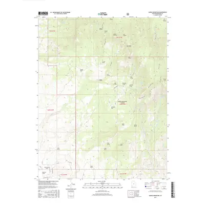 2017 Map of Saddle Mountain, 2017 Print