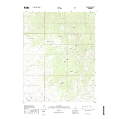 2020 Map of Saddle Mountain, 2020 Print