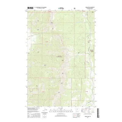 2017 Map of Saddle Peak, 2017 Print