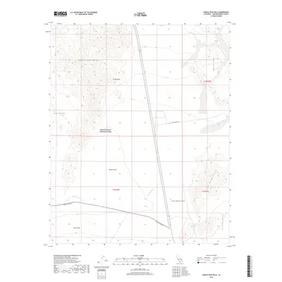 2018 Map of Saddle Peak Hills, 2018 Print