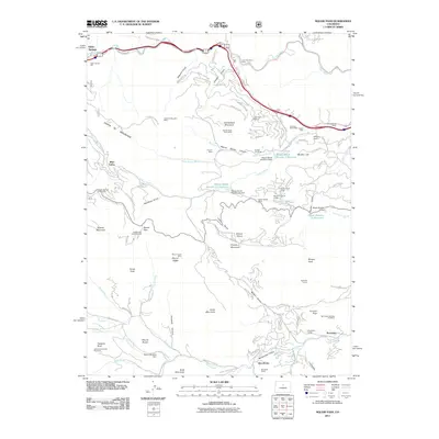 2011 Map of Saddleback Mountain, 2011 Print