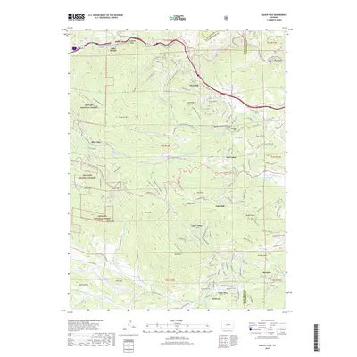2019 Map of Saddleback Mountain, 2019 Print