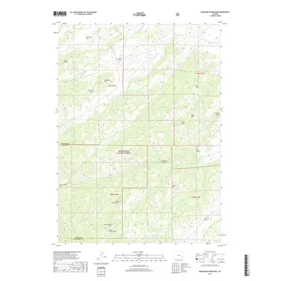 2017 Map of Saddleback Mountain, 2017 Print