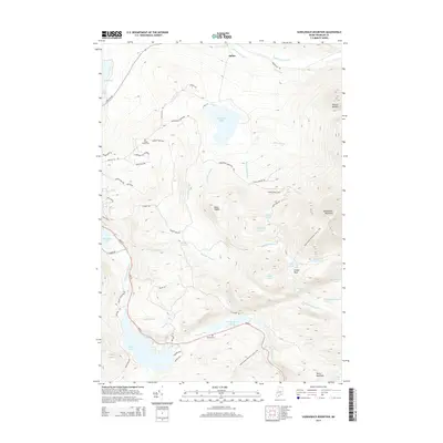 2014 Map of Saddleback Mountain, 2014 Print