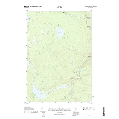 2018 Map of Saddleback Mountain, 2018 Print