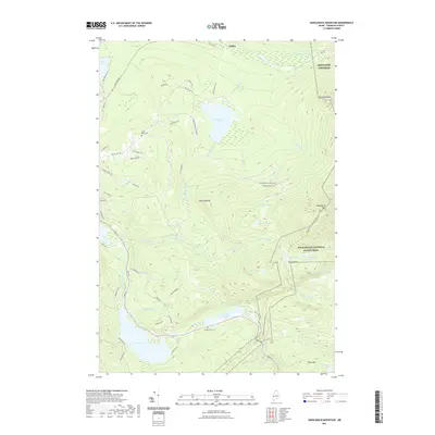 2021 Map of Saddleback Mountain, 2021 Print