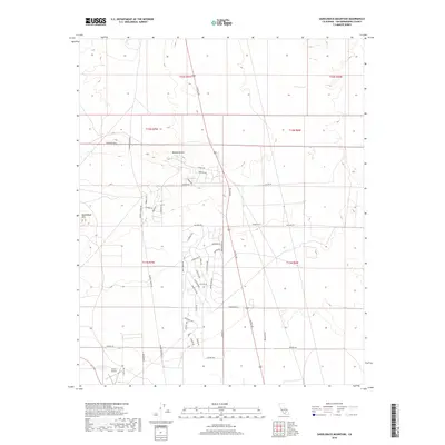 2018 Map of Saddleback Mountain, 2018 Print