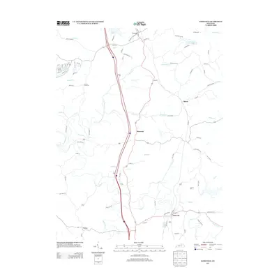 2013 Map of Sadieville, 2013 Print