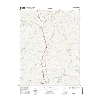 2016 Map of Sadieville, 2016 Print