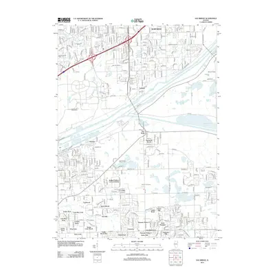 2012 Map of Sag Bridge, 2012 Print