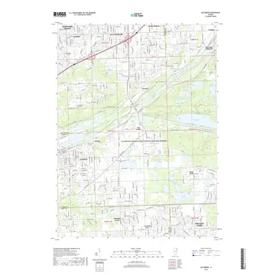 2018 Map of Sag Bridge, 2018 Print