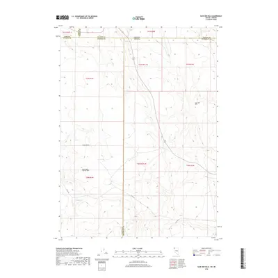 2018 Map of Sage Hen Hills, 2018 Print