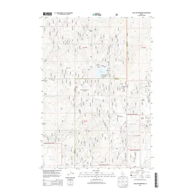 2013 Map of Sage Hen Reservoir, 2013 Print