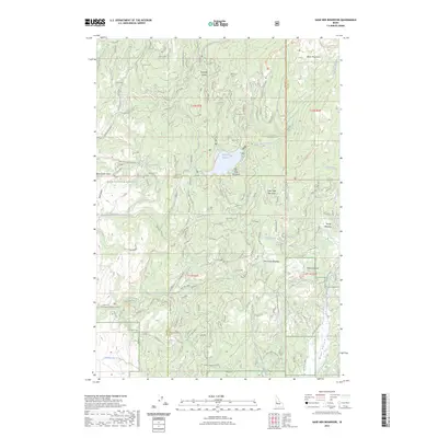 2023 Map of Sage Hen Reservoir, 2023 Print