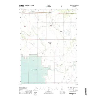 2018 Map of Sagebrush Butte, 2018 Print