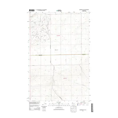 2014 Map of Sagebrush Flat, 2014 Print