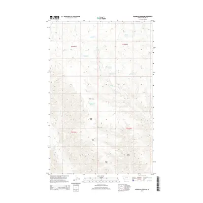 2014 Map of Sagebrush Reservoir, 2014 Print