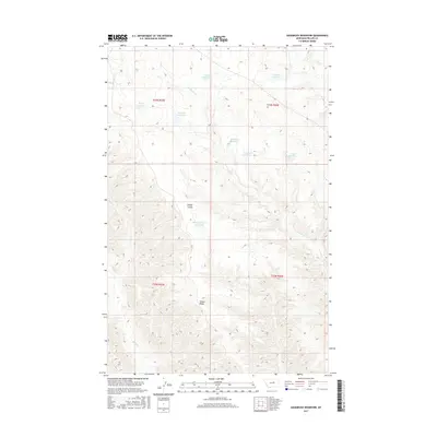 2017 Map of Sagebrush Reservoir, 2017 Print