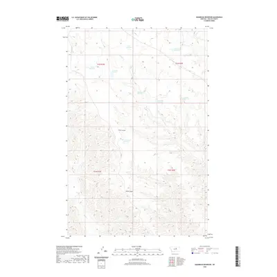2020 Map of Sagebrush Reservoir, 2020 Print