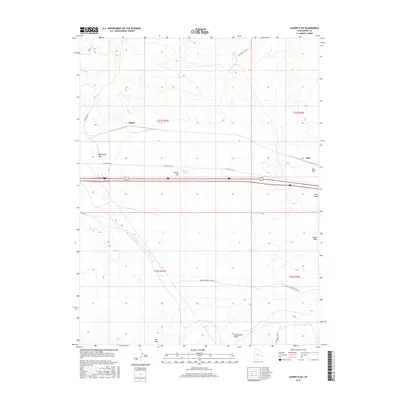 2017 Map of Sagers Flat, 2017 Print