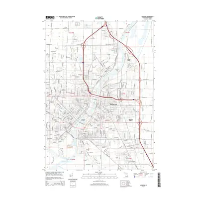2014 Map of Saginaw, 2014 Print