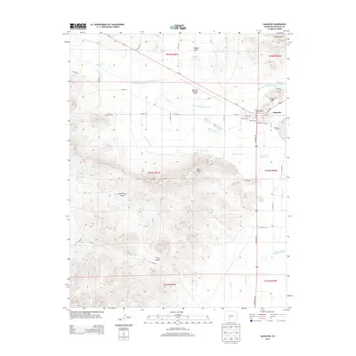 2013 Map of Saguache, 2013 Print