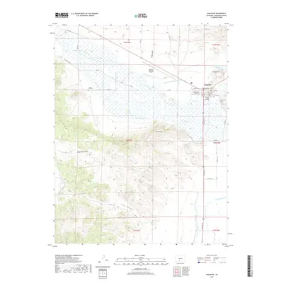 2019 Map of Saguache, 2019 Print